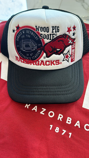 Arkansas Layered Patch Trucker Hat