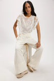 Free People Days End Linen Pull on Clean Linen