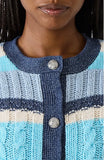 Steve Madden Eviee Sweater Cardigan Blue Multi