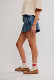 Free People Dream Weaver Cotton Micro Skirt Twinkling Twilight
