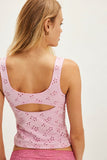 Free People Full Bloom Eyelet Cami Sweet Dream