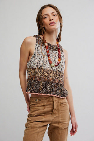 Free People Flea Market Tank Natural Combo