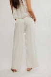Free People Days End Linen Pull on Clean Linen