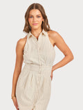 Cream Black Mini Dress