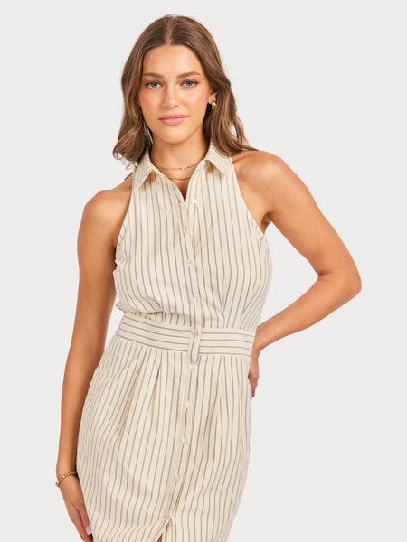 Cream Black Mini Dress