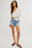 Free People Now or Never Denim Short Moon Child