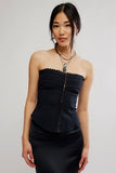 Free People Nikki Corset Black