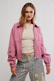Free People Birdie Jacket Rose Rasin