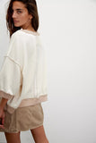 Free People Pullover Nilla Cream