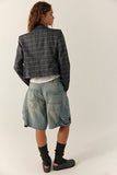Free People Academia Blazer Charcoal
