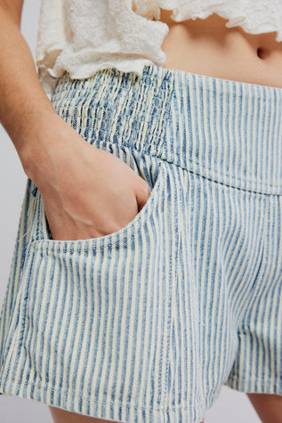 Free People Luna Railroad Short Horizon Stripe
