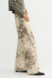 Free People Alter Ego Wide leg Jean Snow Leopard