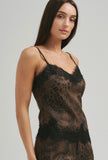 Chocolate Leopard Suede Cami