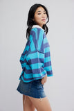 Free People Auggie Tee Night Shadow Tropica