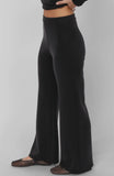 Black Knit Wide Leg Pant
