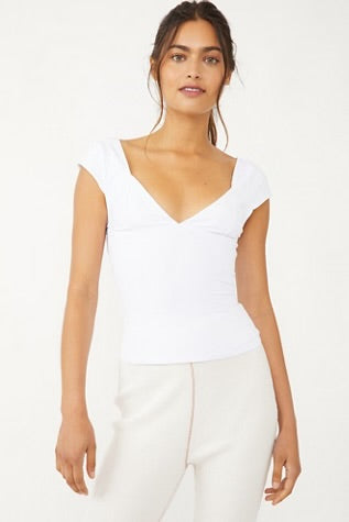 Free People Duo Corest Cami White