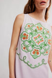 Free People Electric Garden Mini Dress Pale Orchid Combo