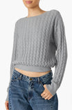 Steve Madden Minna Sweater Grey Heather