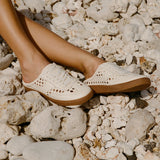 Dolce Vita Notice Slide Woven Off White