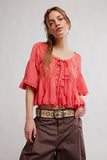 Free People Indigo Dreaming Raffia Belt Natural