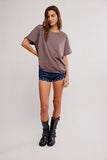 Free People Nina Tee Mochaccino