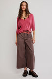 Free People High Line Tee Deep Claret