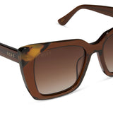 DIFF Lizzy Whiskey Crystal w/Brown Kombu Tips Polarized