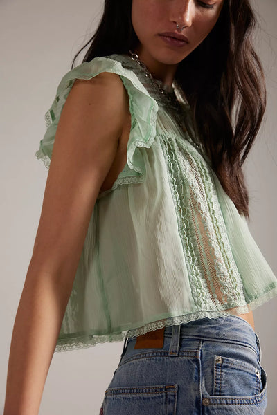 Free People Sun Drenched Blouse Mermaids tail