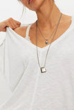Free People High Line Tee Ivory