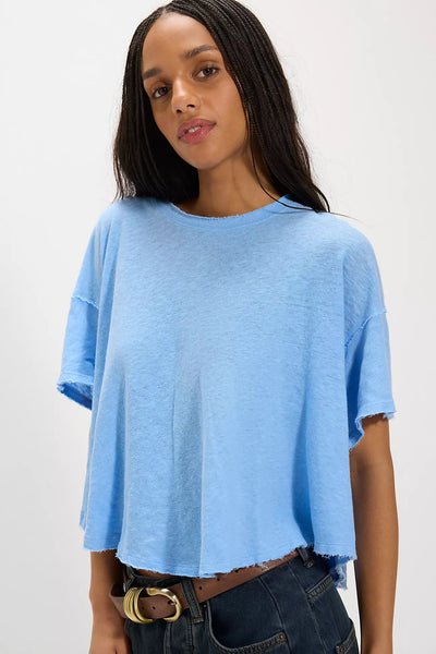 Free People Elise Swing Tee Blissful blue