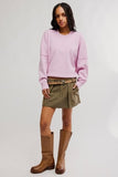 Free People Alma Pullover Fragrant Lilac