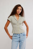 Free People Camp Crush Shirt Neutral