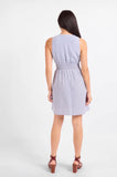 Blue Garden Sun Tie Mini Dress