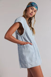 Free People Free Fall Denim Romper Water
