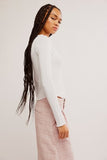 Free People Easy Does It Tee White