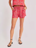 Red Multi Firecracker Shorts
