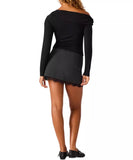 Steve Madden Ryder Knit Top Black