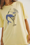 Free People Best Coast Tee Mermaid Combo