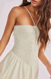 Angelfish Halter Dress Green Multi