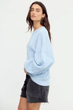 Free People Skyline Tee Blue Snowflake