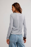 Free People Nova Tee LS Greyhound