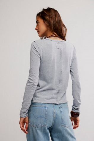 Free People Nova Tee LS Greyhound