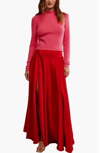 Free People Chilco Maxi Skirt Salsa