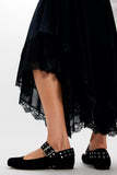 Free People Maggie Mary Jane Black Suede