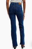 Free People Double Knot High-Rise Straight Bootcut Jeans Aegean