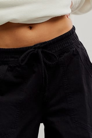 Free People Easy Peasy Pull On Black