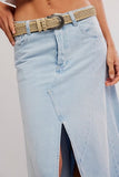 Free People Aquarius Maxi Skirt Frostwire