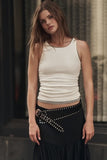 Free People Night Shine Tank Clean Ivory