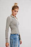 Free People Lake Henley Stripe Tea Combo