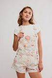 Free People Ziggy Printed Shortall Sun Drenched Combo